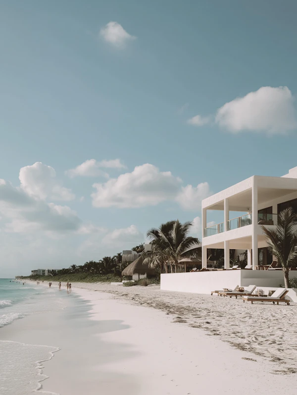 Beachfront Villa Scene