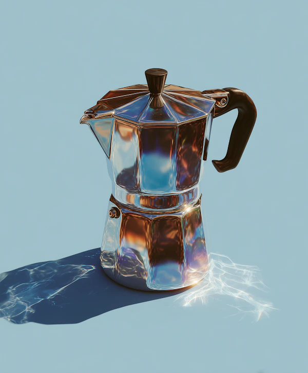Iridescent Moka Pot