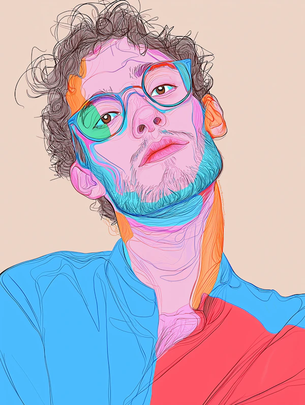 Vibrant Portrait Illustration
