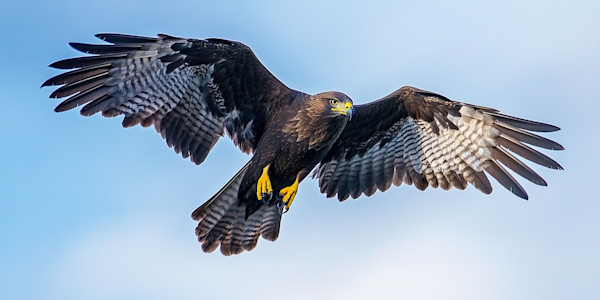 Majestic Bird of Prey in Flight