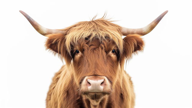 Serene Highland Cow Portrait