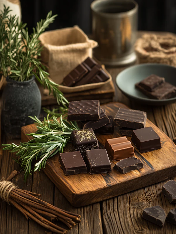 Rustic Chocolate Display