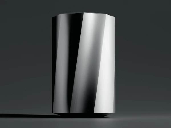 Sleek Metallic Cylinder