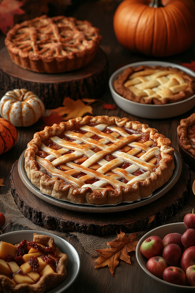 Assortment of Autumn Pies