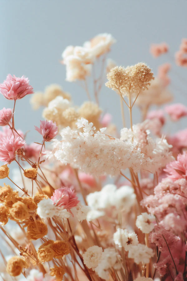 Pastel Dried Flowers