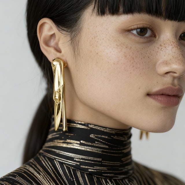 Freckled Elegance Portrait