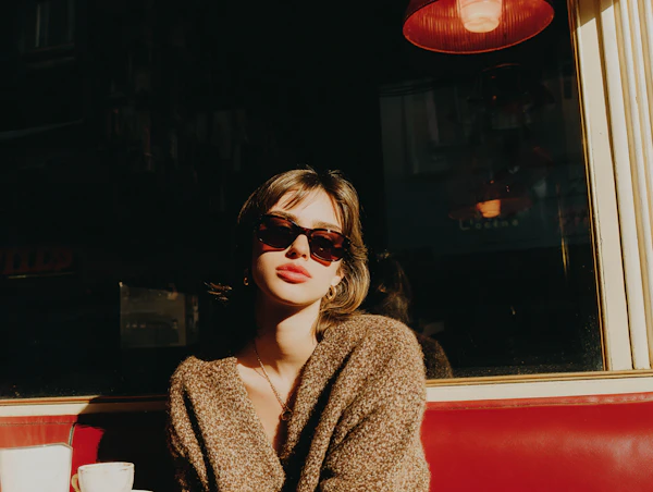 Cafe Sunlit Moment