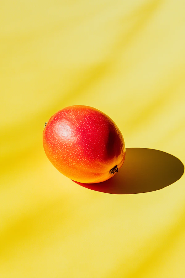 Mango on Yellow Background