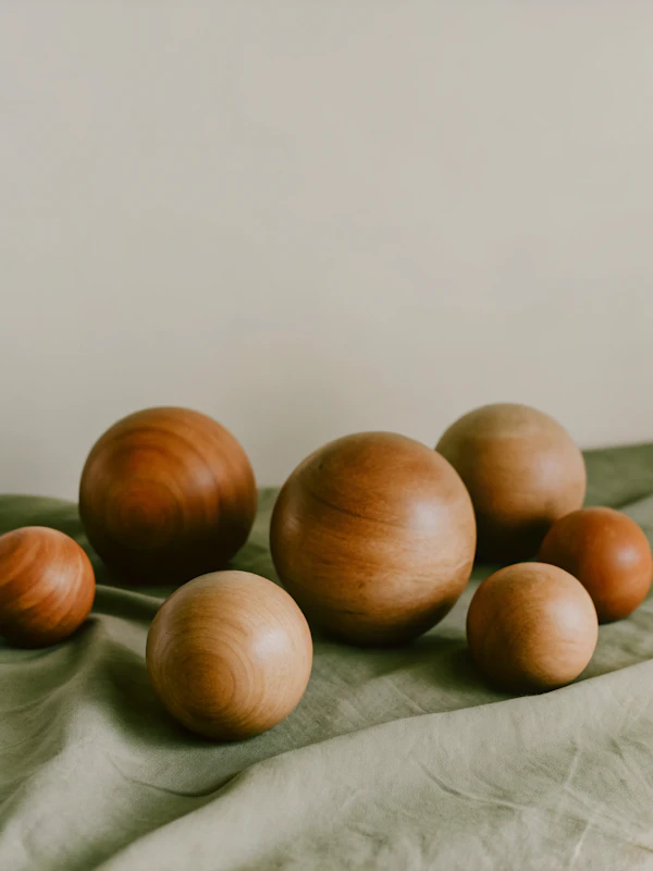 Polished Wooden Spheres
