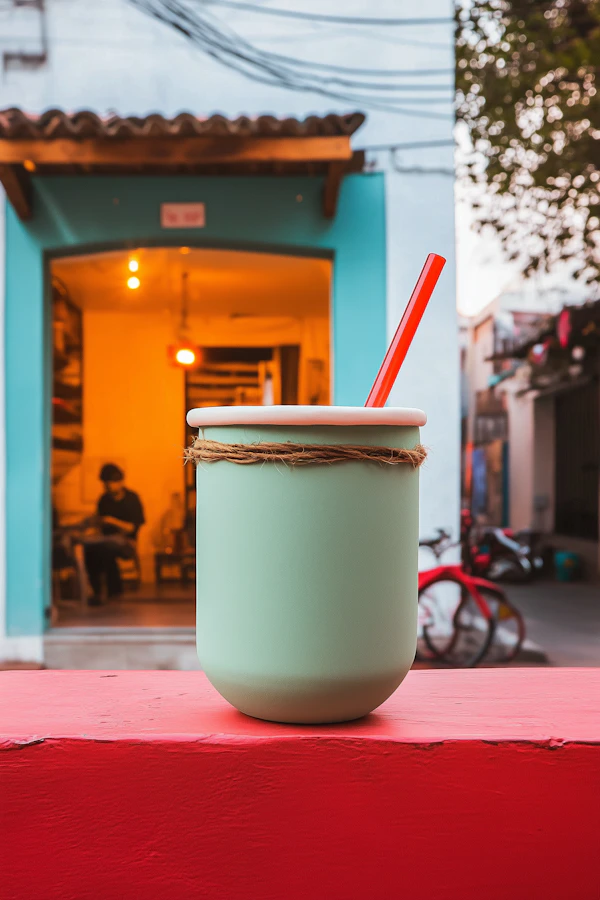 Pastel Cup in Urban Café