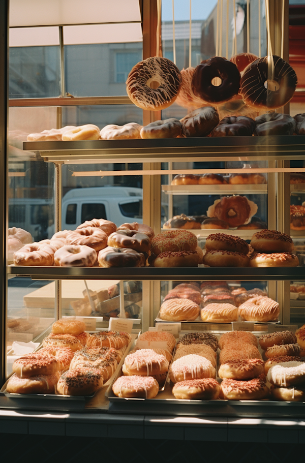 Daylight Delights Doughnut Display