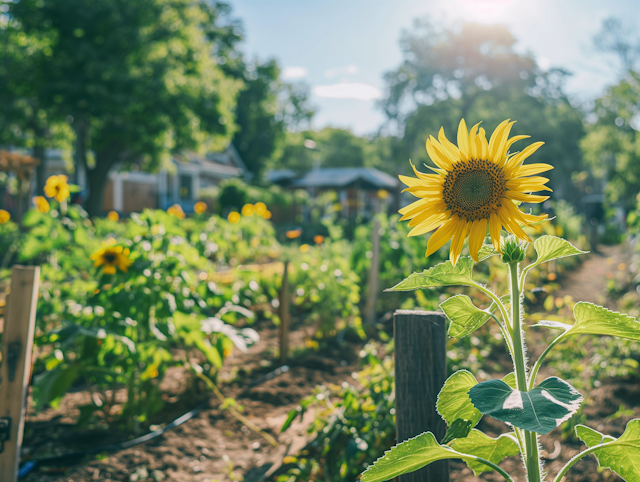 Morning in the Community Garden