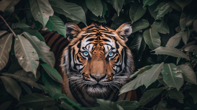 Majestic Tiger in Foliage