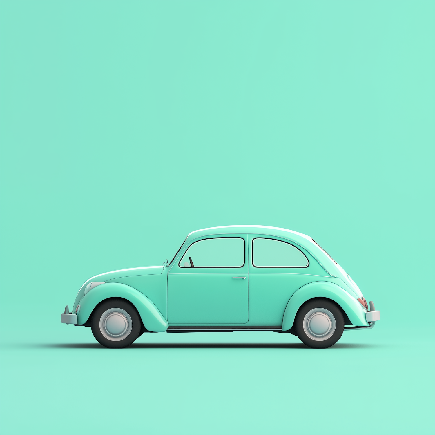 Mint Green Volkswagen Beetle