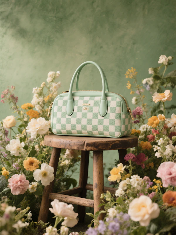 Mint Green Handbag Display