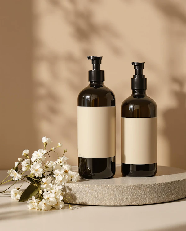 Minimalist Bottles Display