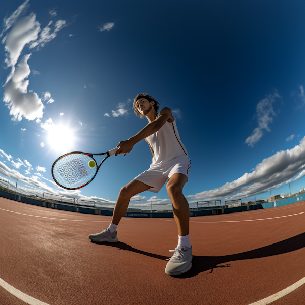 Sky-High Tennis Serve