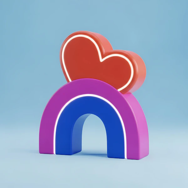Stylized Heart on Arch
