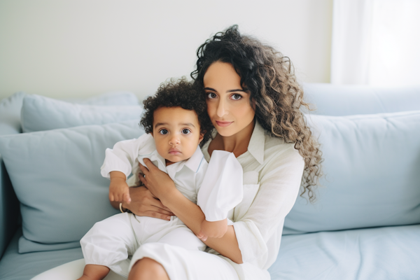 Serene Maternal Embrace