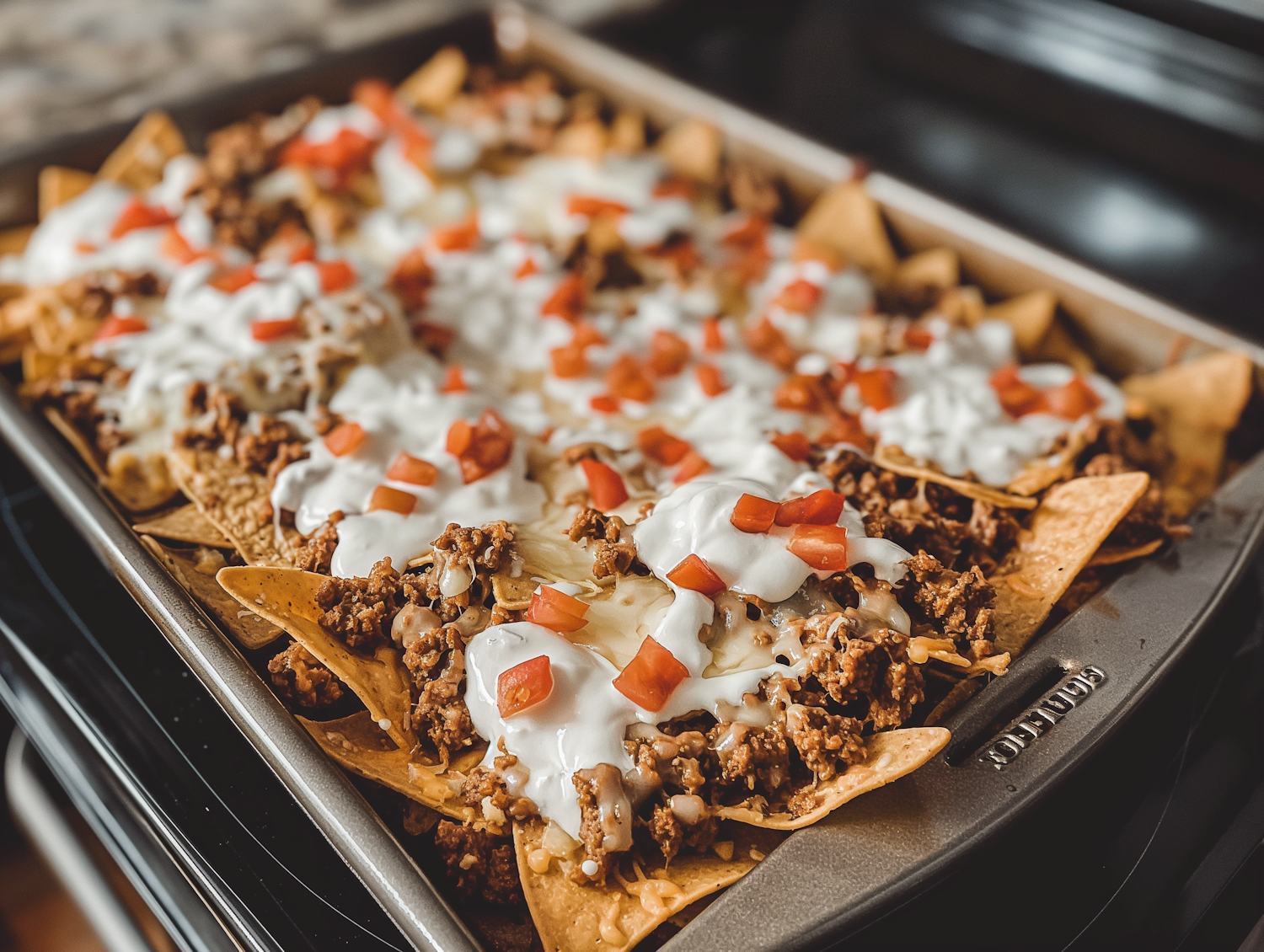 Close-up of Delicious Nachos