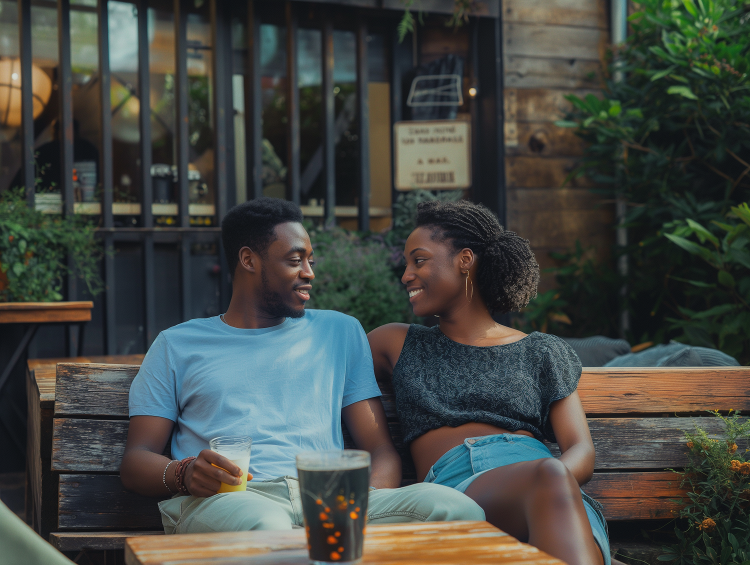 Enjoying Pleasant Companionship Outdoors