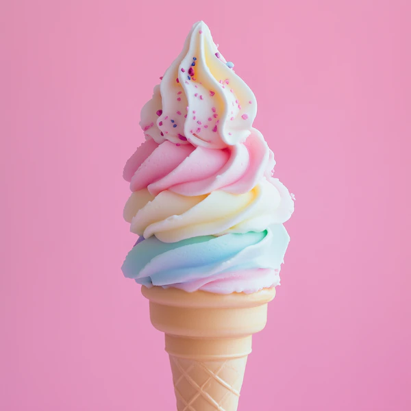 Rainbow Ice Cream Cone