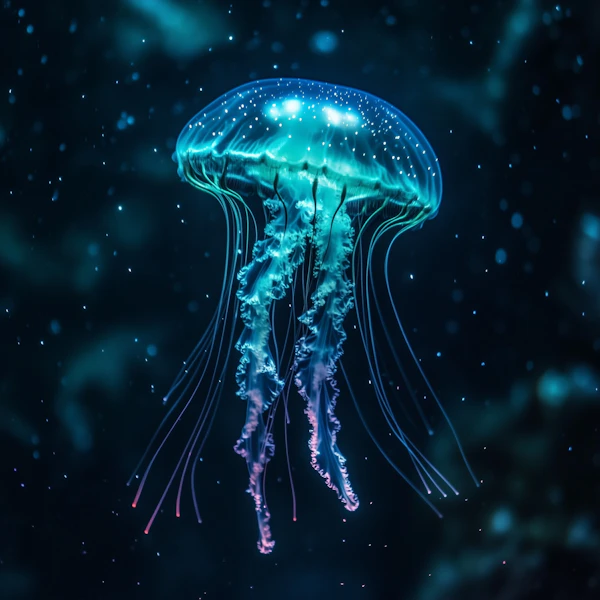 Glowing Jellyfish Scene