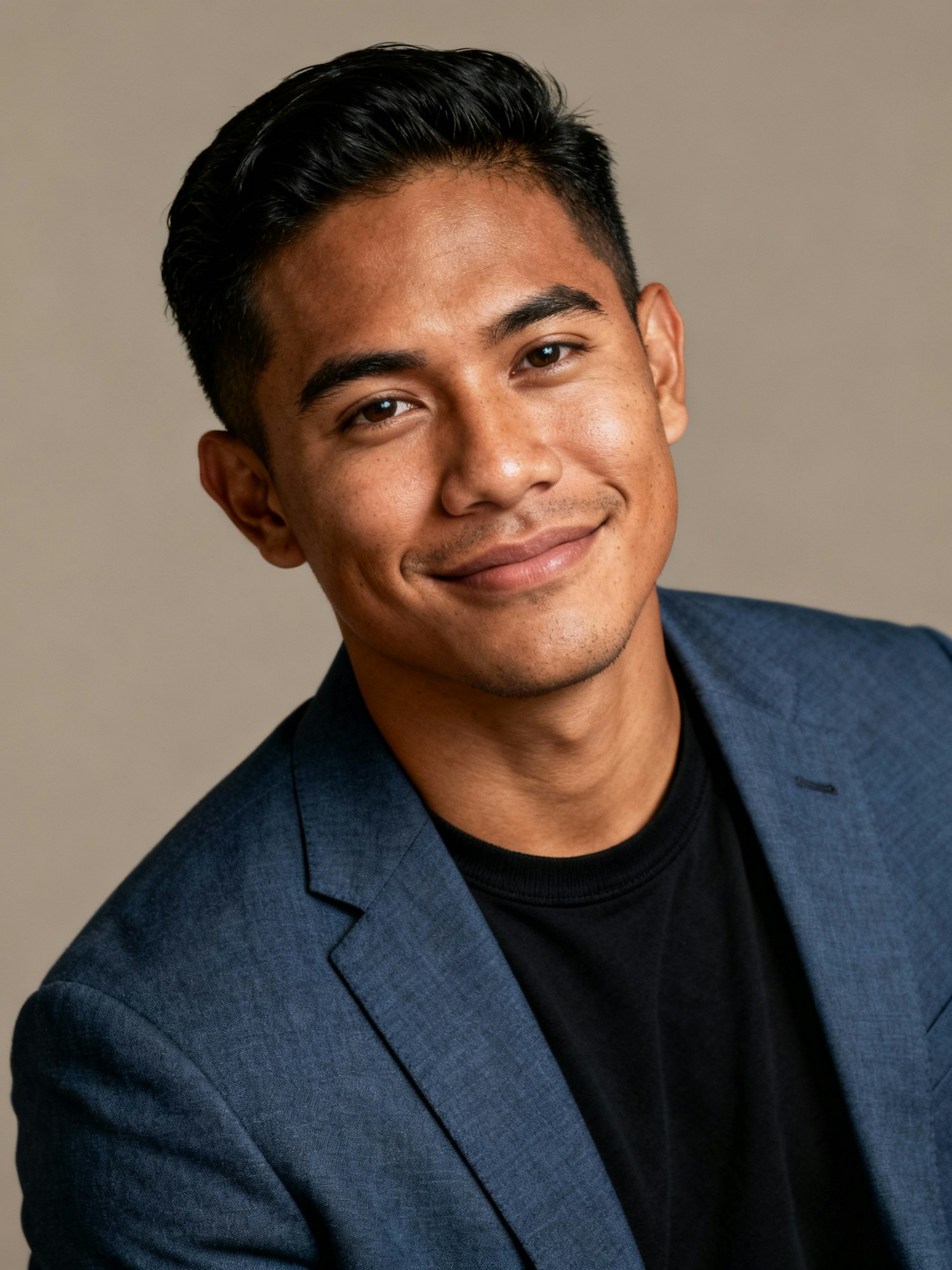 Smiling Man in Blazer