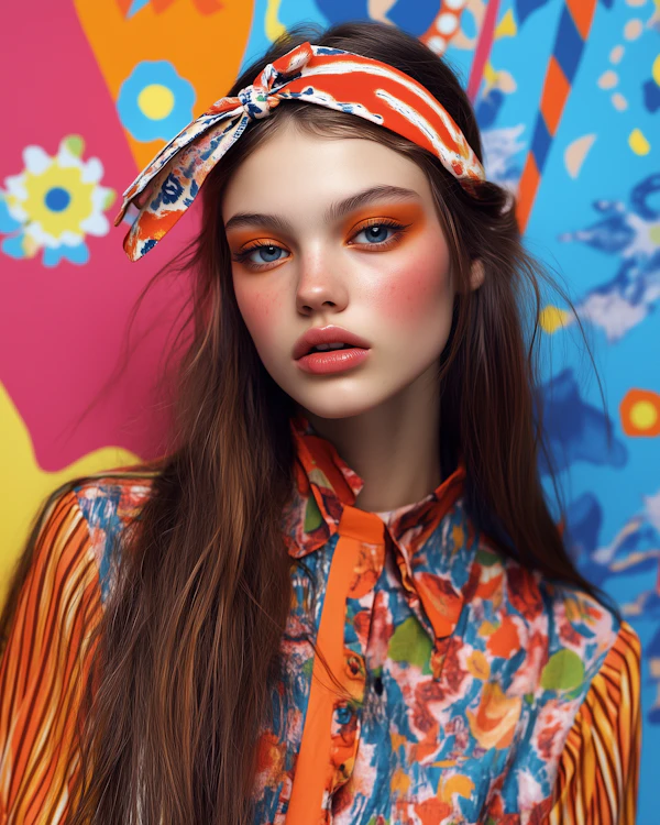 Vibrant Fashion Portrait