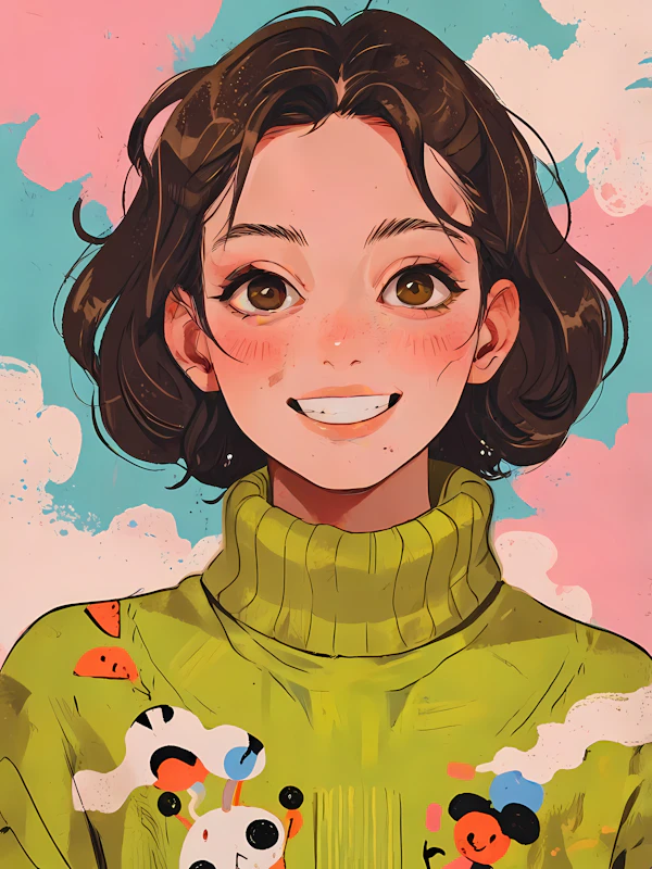 Whimsical Portrait of a Young Person