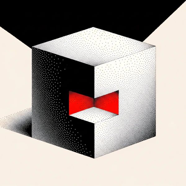 Halftone Cube Design