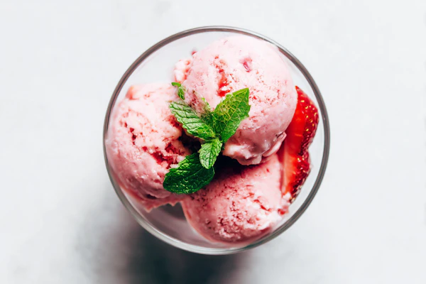 Strawberry Ice Cream Bowl