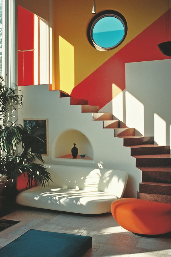 Modern Interior with Geometric Design