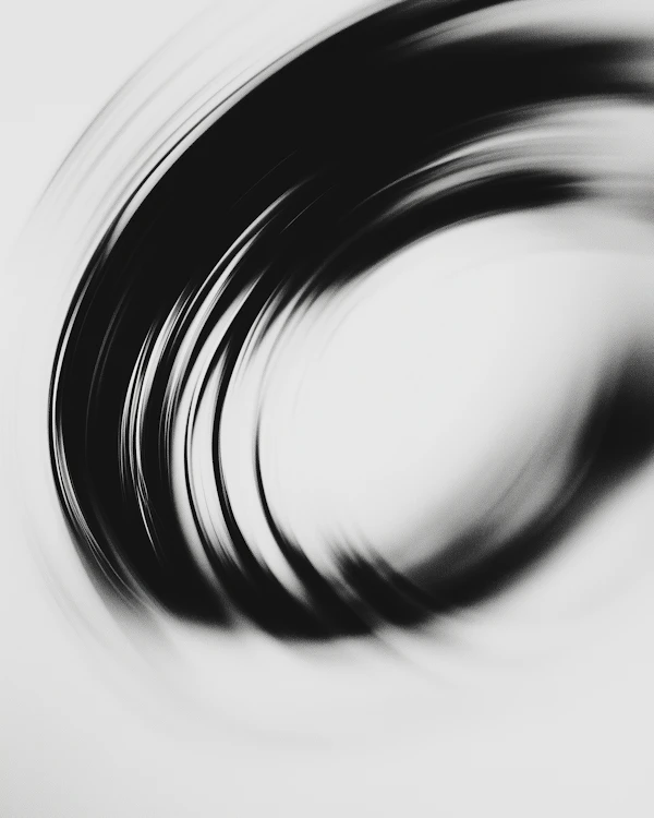 Dynamic Black Swirl