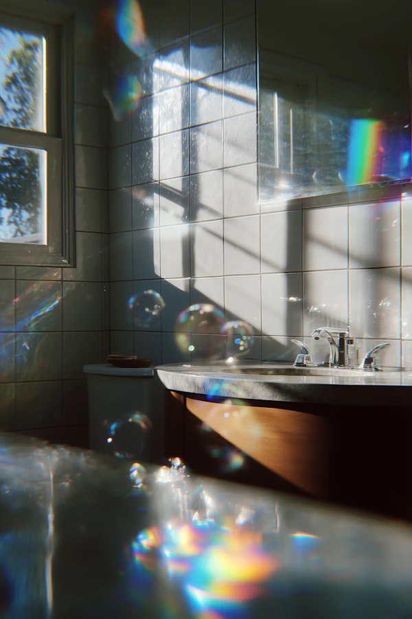 Prismatic Bathroom Scene