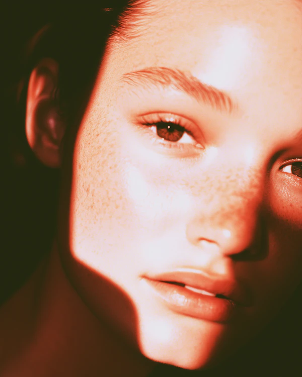 Dramatic Close-up Portrait