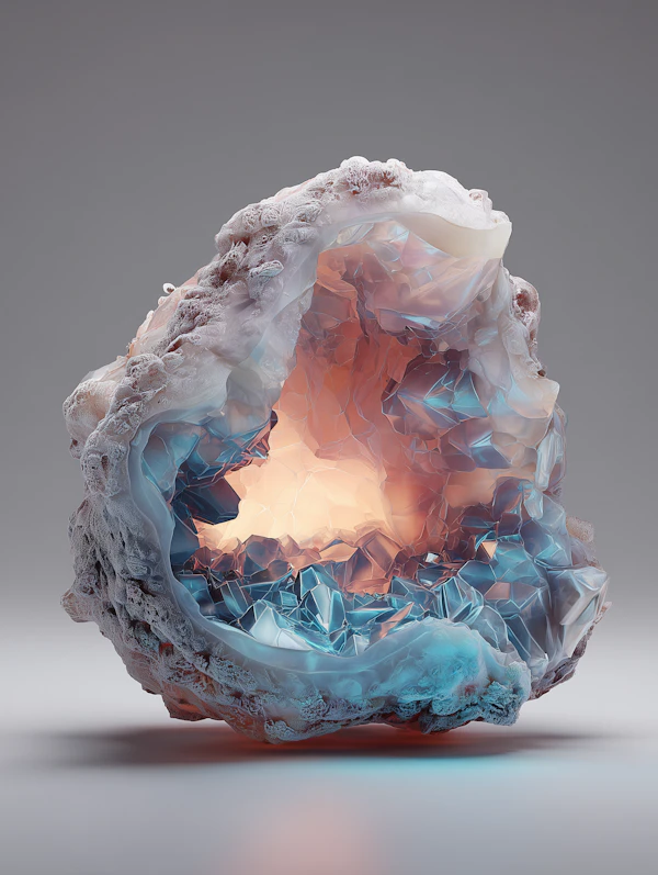 3D Geode Crystal Art