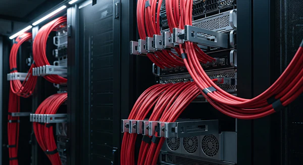 Server Rack Close-Up