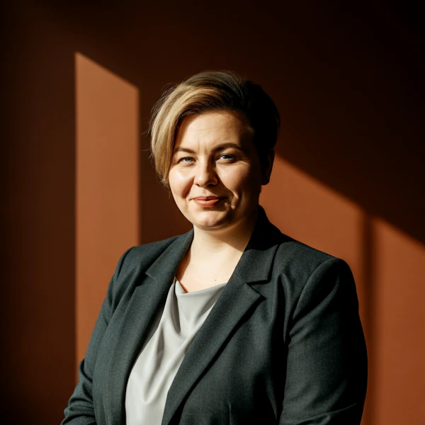 Professional Portrait with Dramatic Lighting