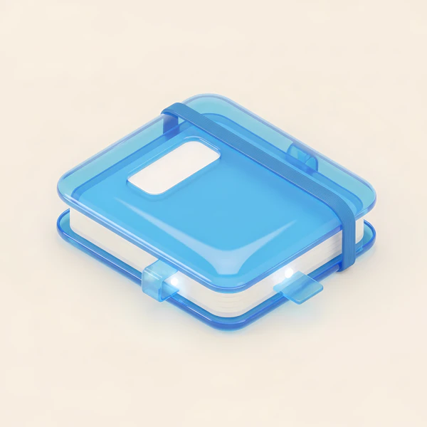Translucent Blue Container