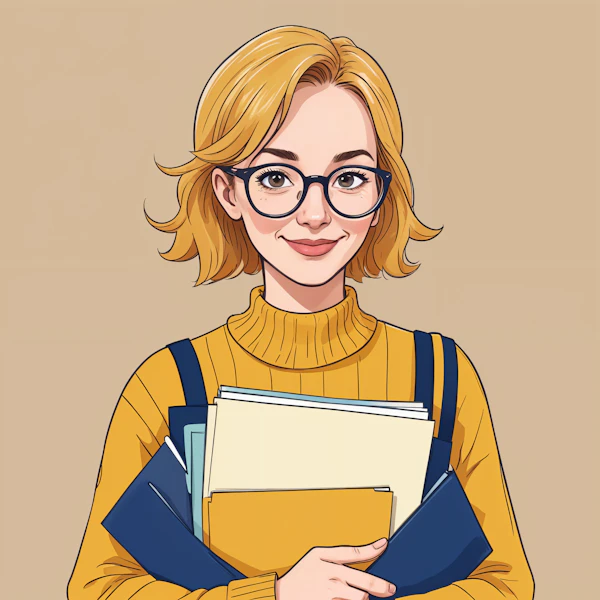 Young Woman with Books