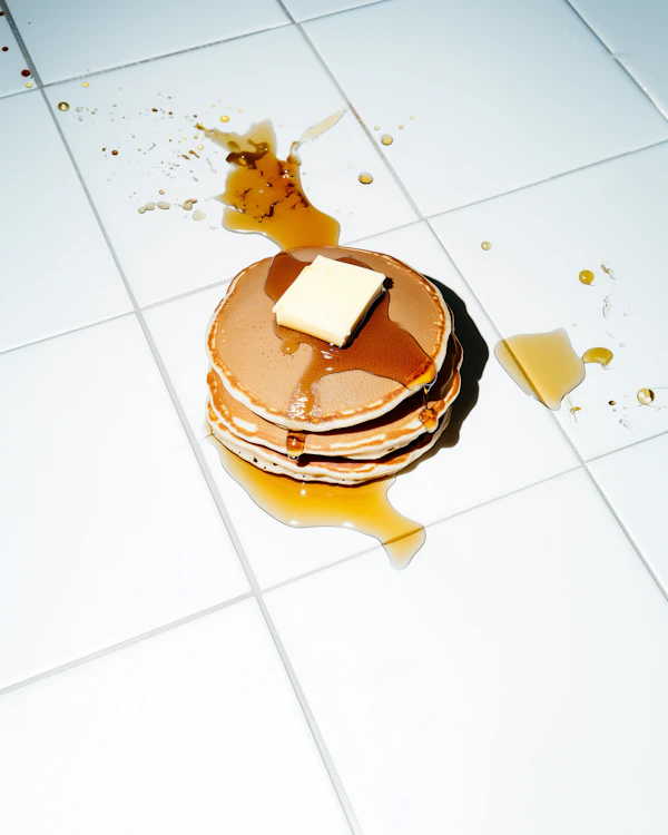 Golden Pancakes Stack