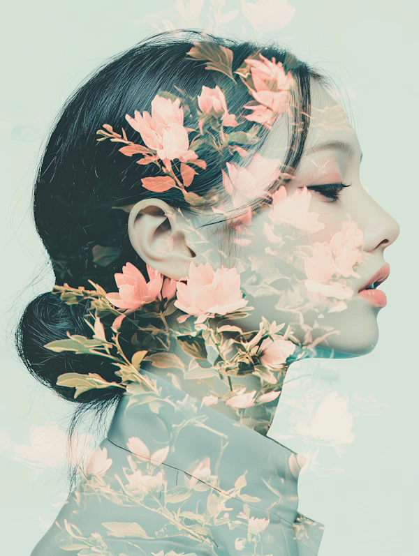 Floral Double Exposure
