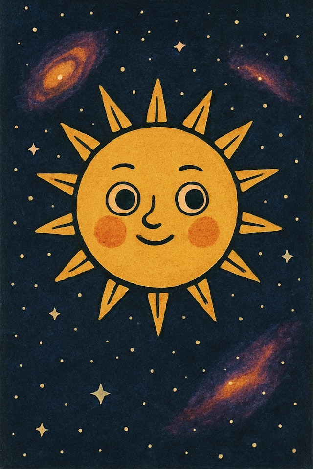 Smiling Sun Illustration