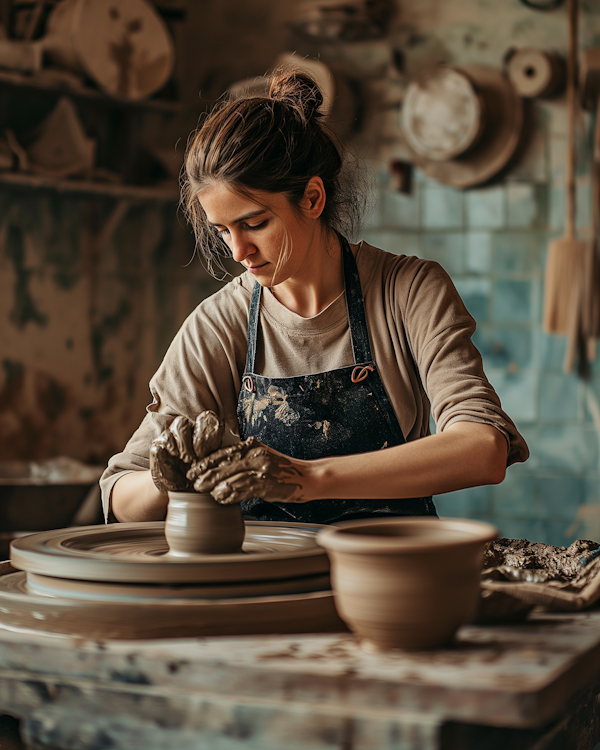 Artisan in Focus: The Potter at Her Wheel