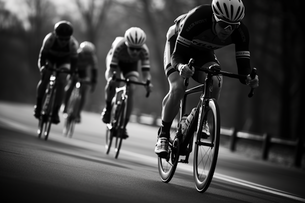 Velocity in Monochrome: The Essence of Cycling Competition