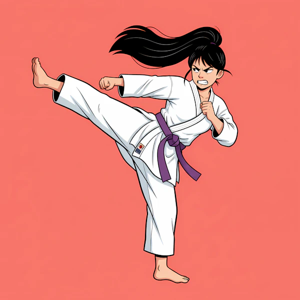 Martial Artist Kick