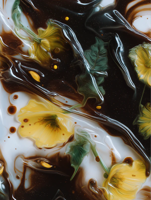 Abstract Floral Swirl