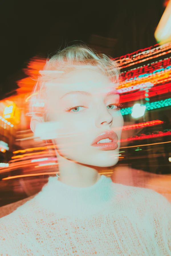 Neon Glow Portrait