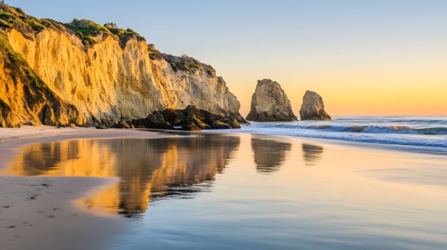 Serene Beach Sunset